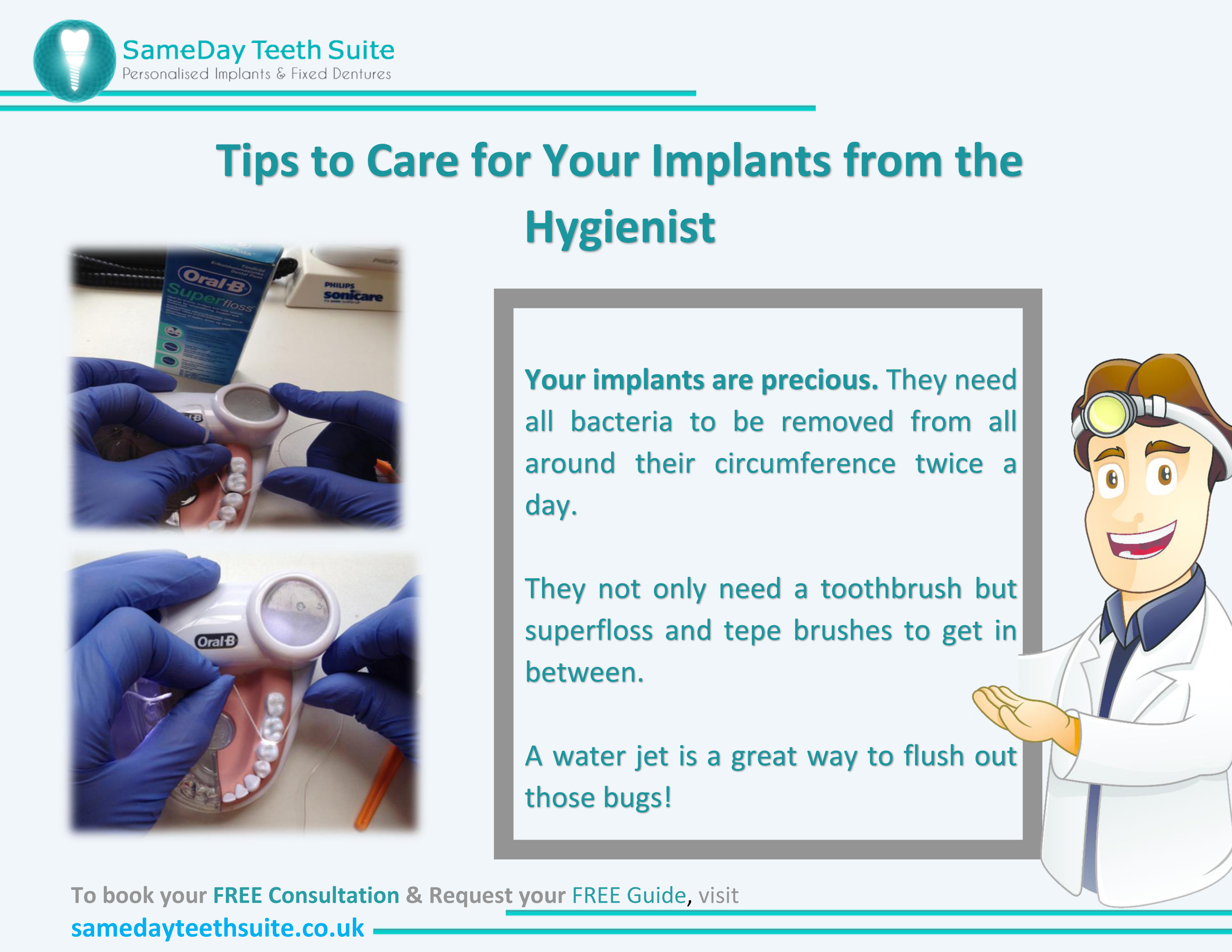Tips to care for your implants from the hygienist